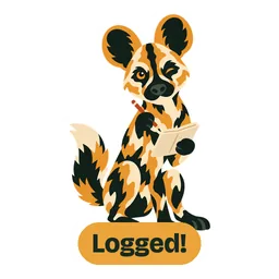 Logged! sticker